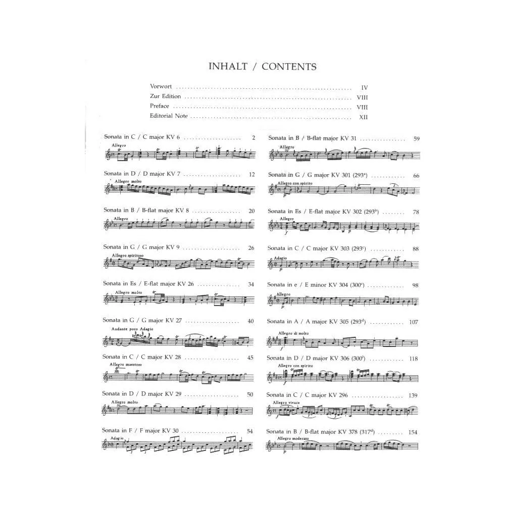 Bärenreiter Mozart Klavier Violine Noten Band 1 Urtext
