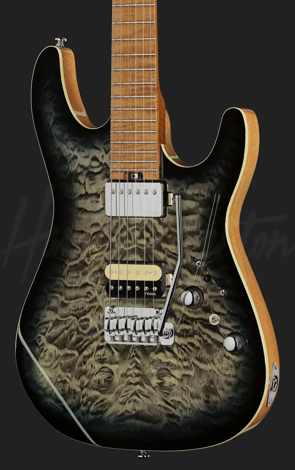 Harley Benton Progressive Fusion-IV HH E-Gitarre Blue Burst