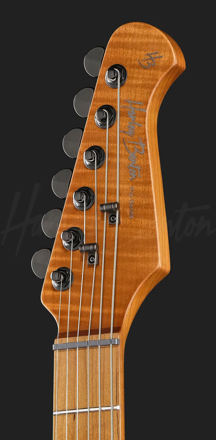 Harley Benton Fusion-IV HH LH E-Gitarre Schwarz Linkshand