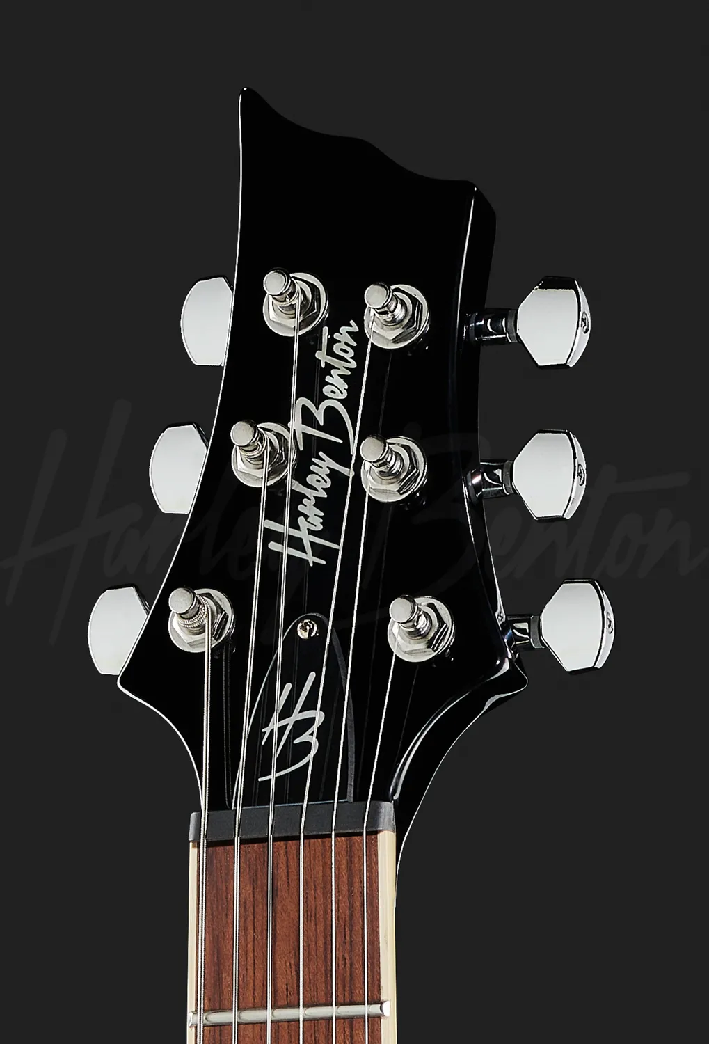 Harley Benton Deluxe Series CST-24T P90 E-Gitarre Black Flame