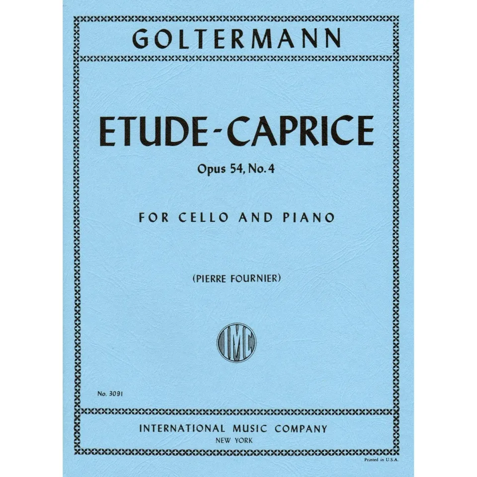 Goltermann Etüde-Caprice Op.54 Nr.4 Noten Cello Klavier