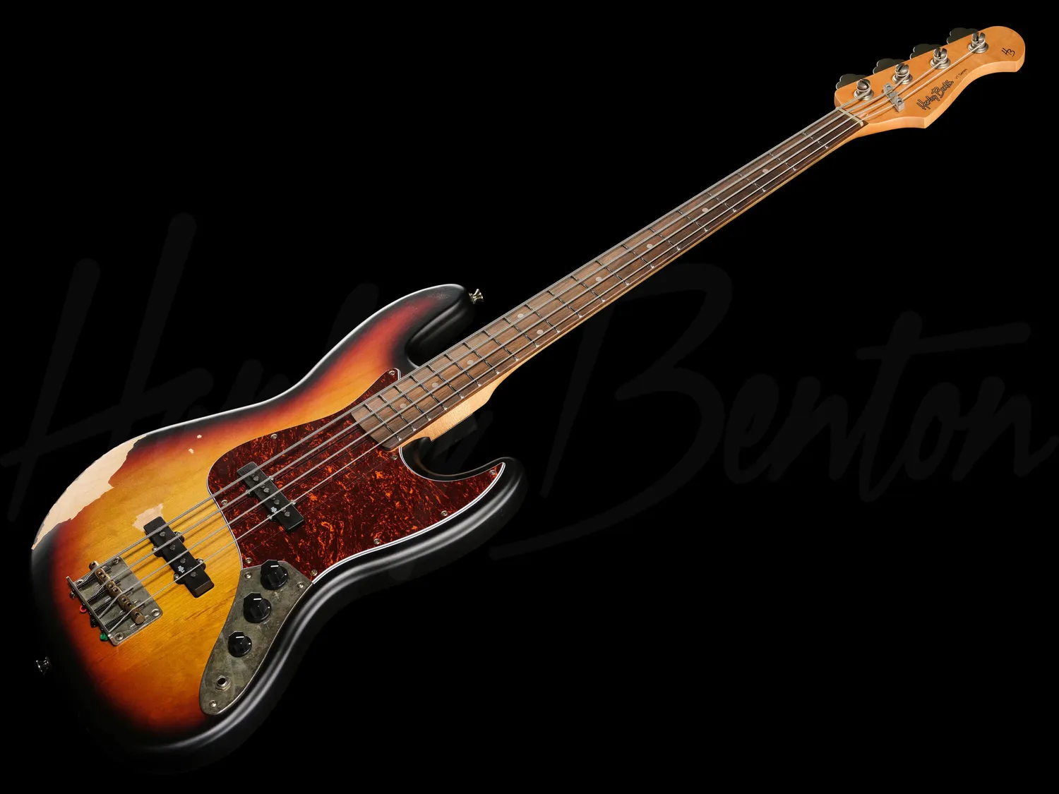 Harley Benton JB-62LA SB E-Bass Erle Sunburst