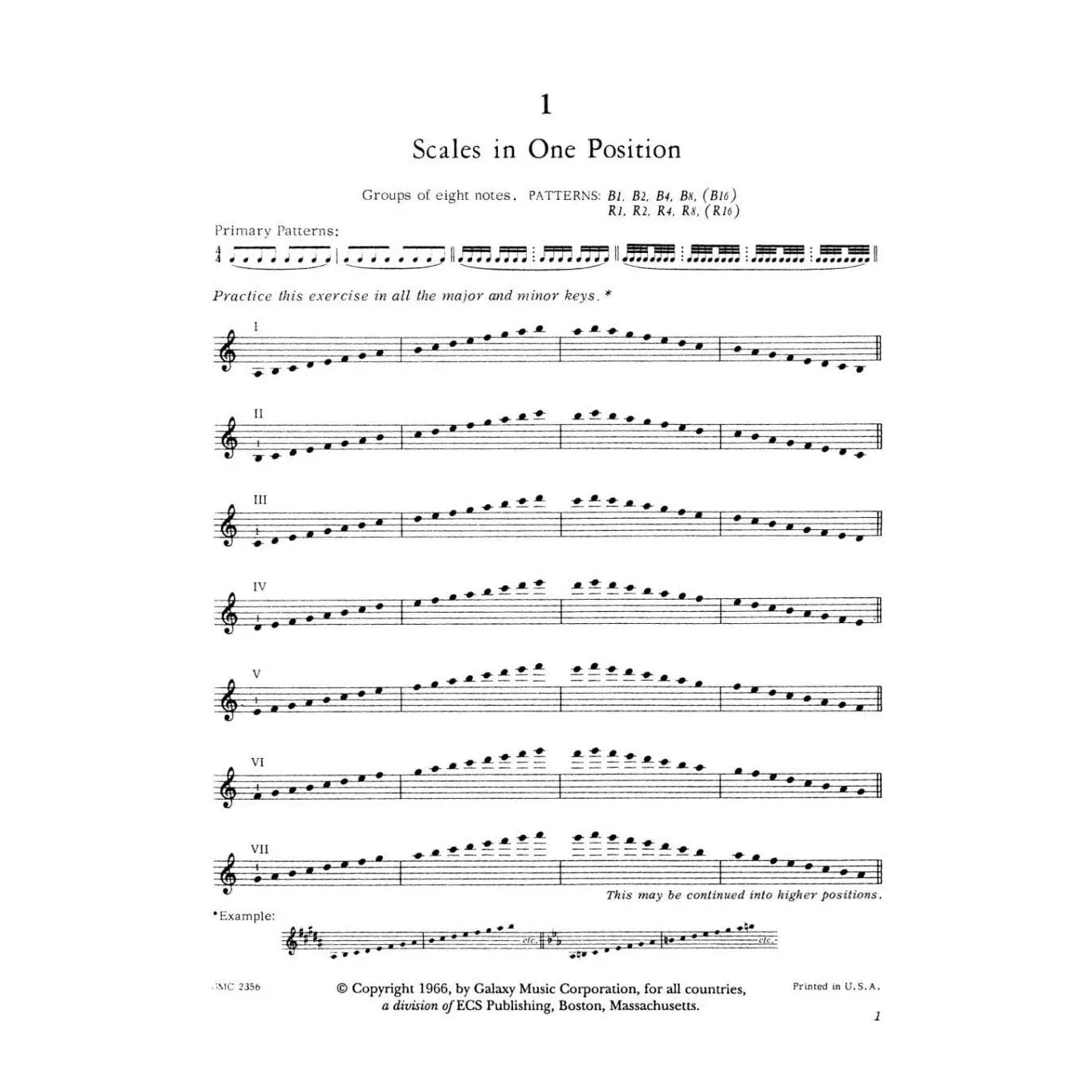 Galaxy Galamian Neumann Contemporary Technique 1 Noten Violine