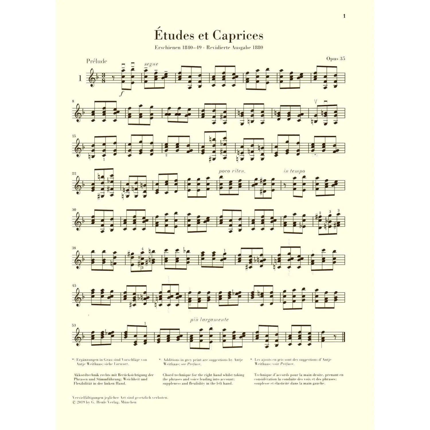 Henle Dont 24 Etüden Capricen Op.35 Violinnoten Urtext Solo