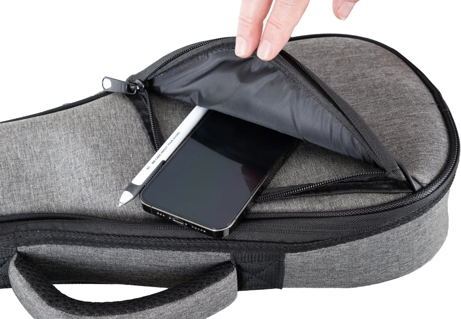 Rocktile UB-6122GY Gigbag Sopran-Ukulele Grau 55 cm