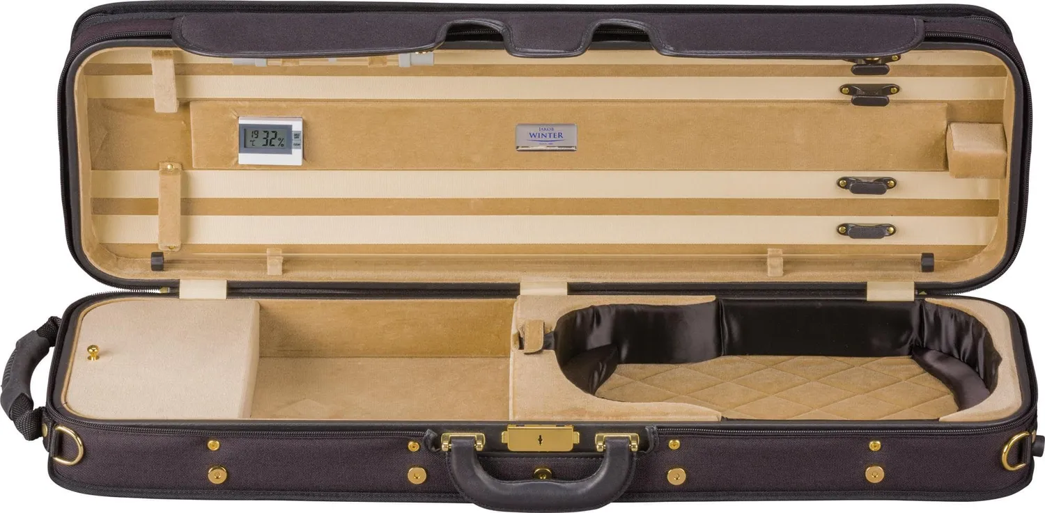Jakob Winter Premium Geigenkoffer 4/4 Grün Holz