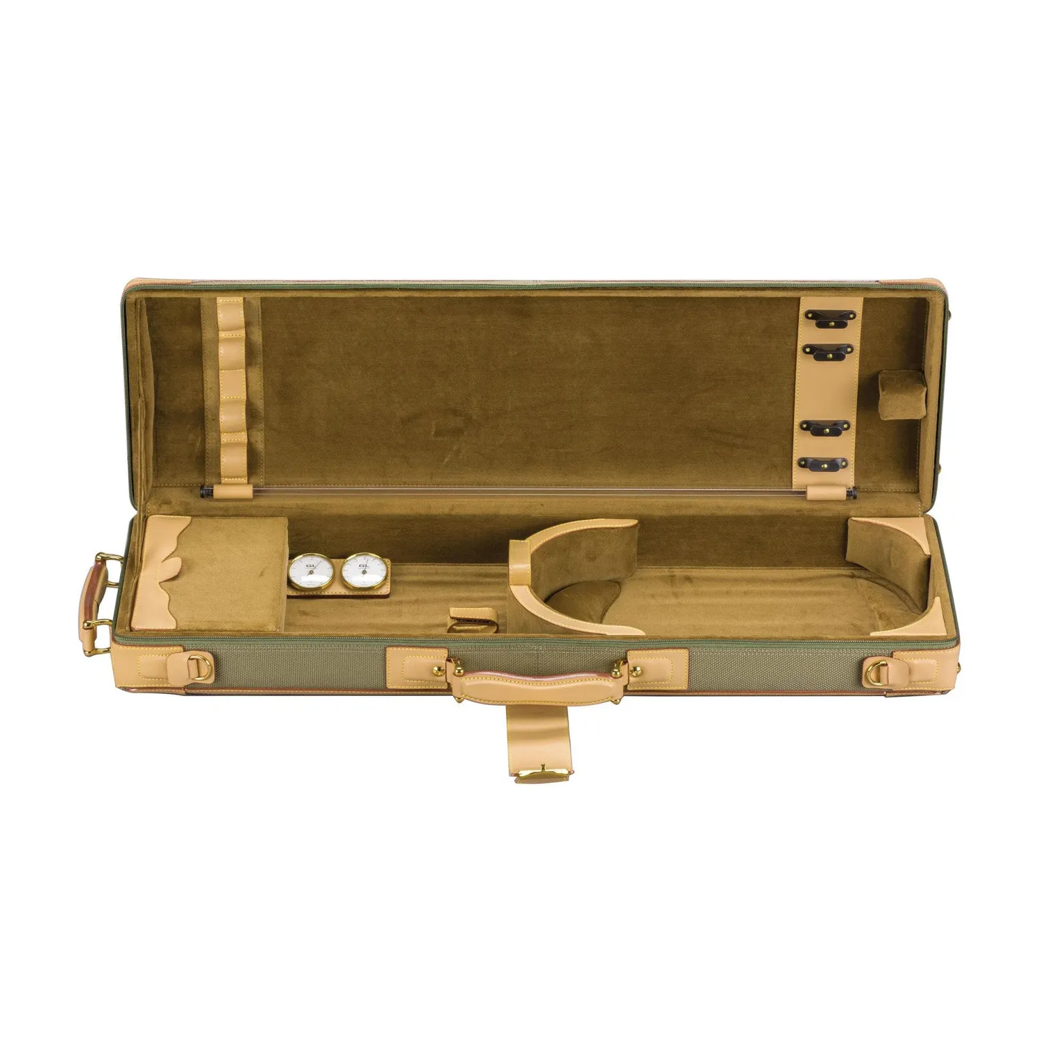 GL Pentagon Violinkoffer 4/4 Beige Leder robust