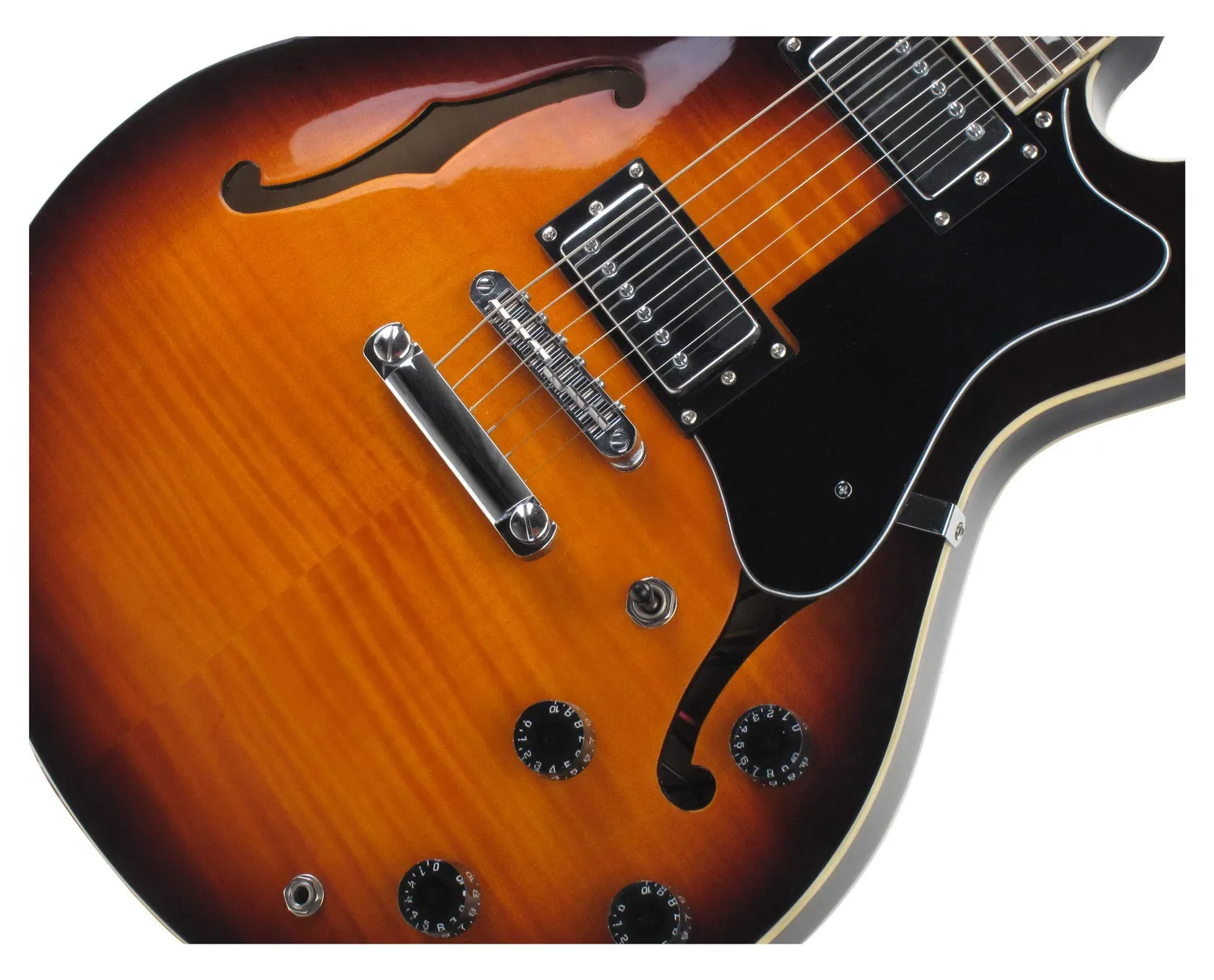 Rocktile Pro HB100-SB E-Gitarre Sunburst Semi-Hollow