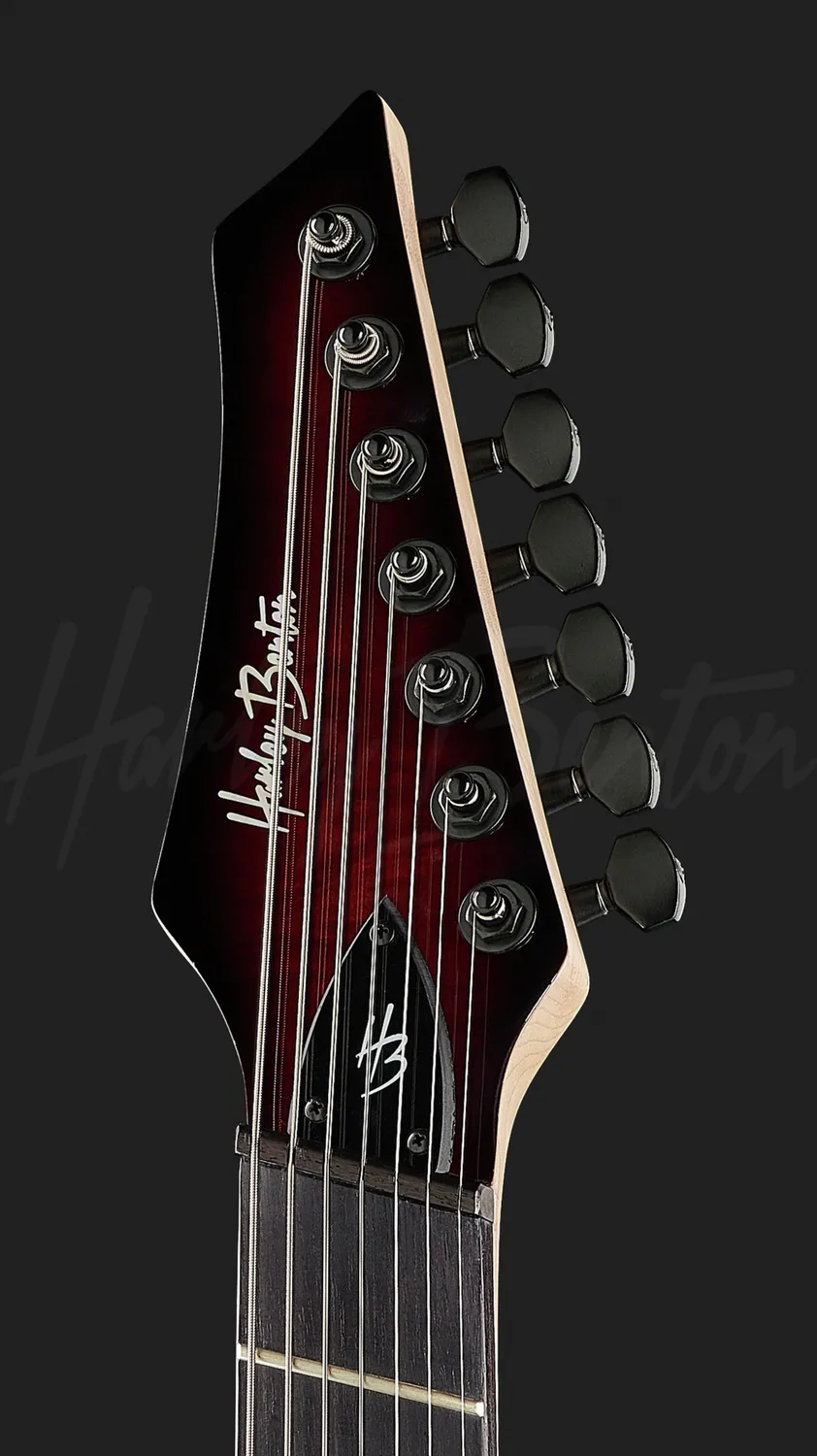 Harley Benton Progressive MultiScale-7 TPB DLX E-Gitarre Rot