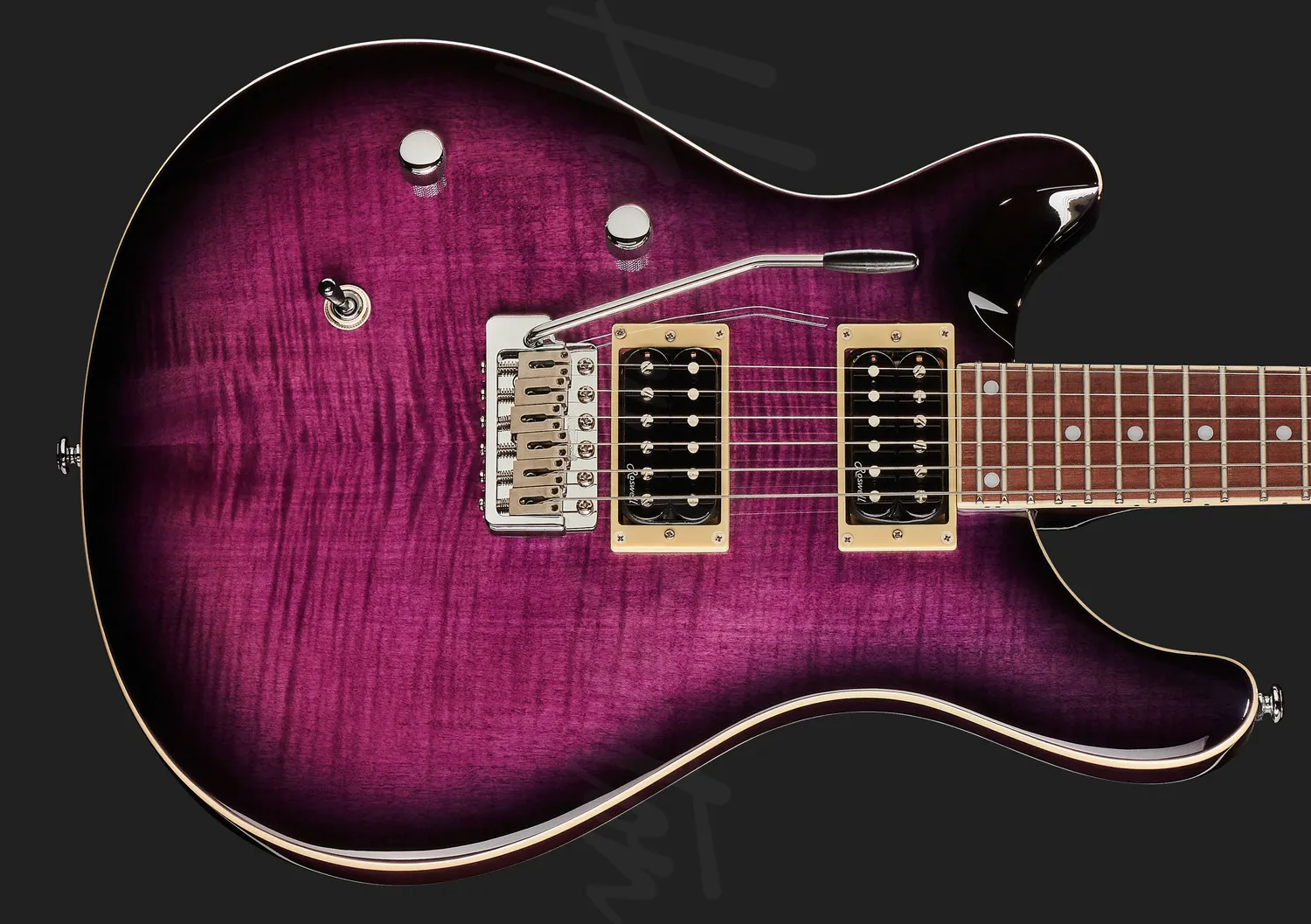 Harley Benton CST-24T E-Gitarre LH purple burst 24 Bünde