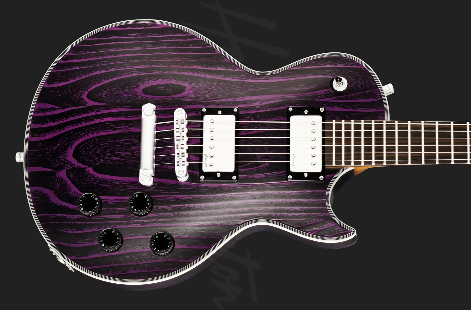 Harley Benton Agufish Custom Signature PB LTD E-Gitarre Purple Blast