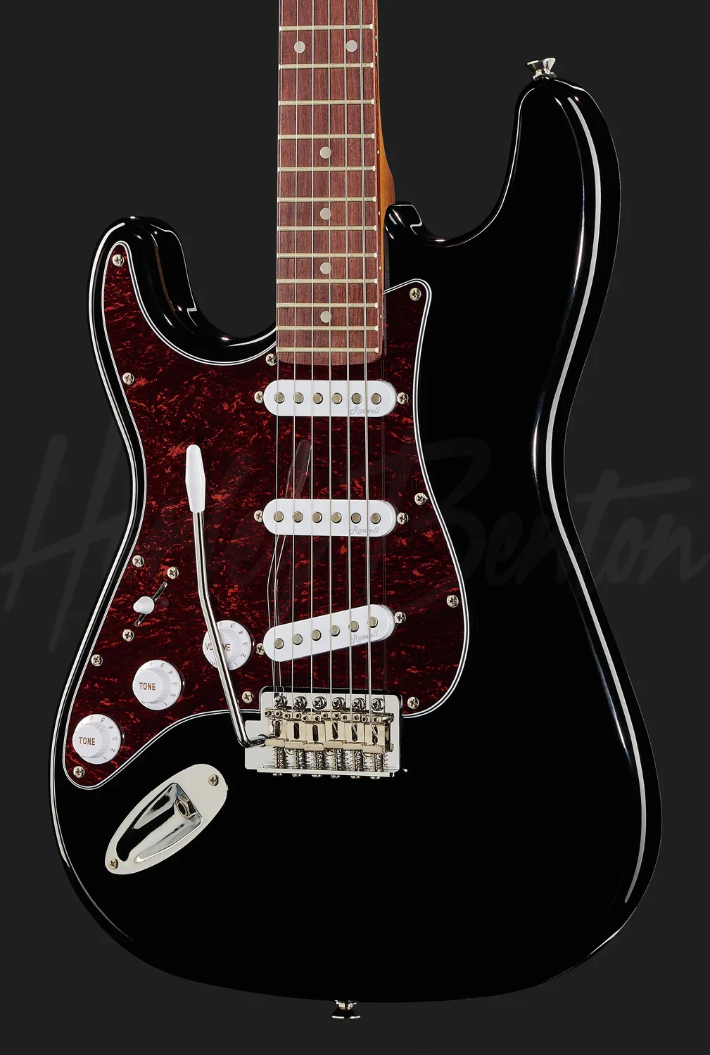 Harley Benton Classic ST-62 LH BK E-Gitarre links schwarz