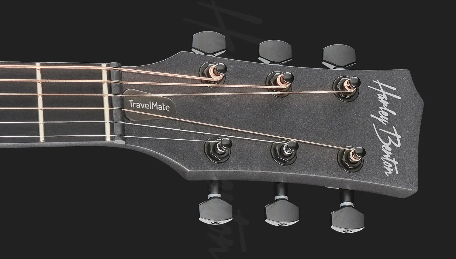 Harley Benton Custom Line TravelMate Reisegitarre Carbon 89cm