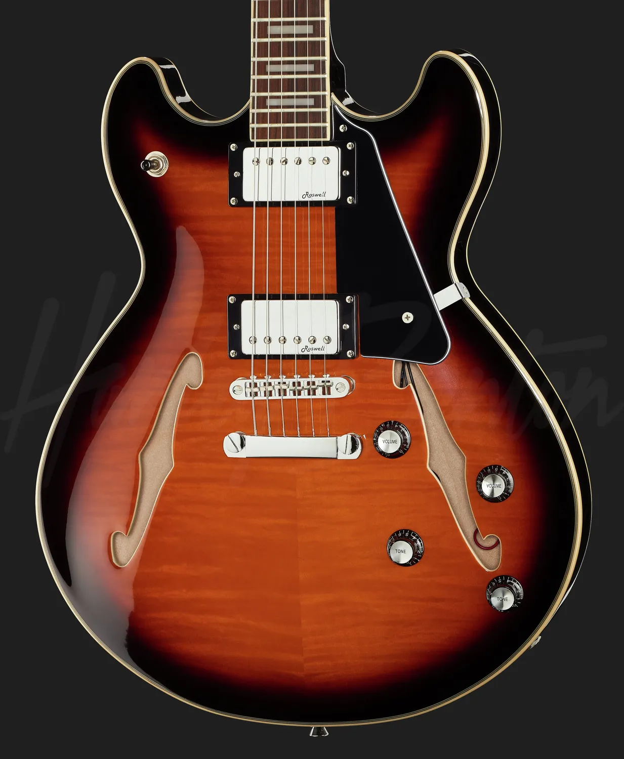 Harley Benton Deluxe HB-35Plus VS Halbakustik Vintage Burst