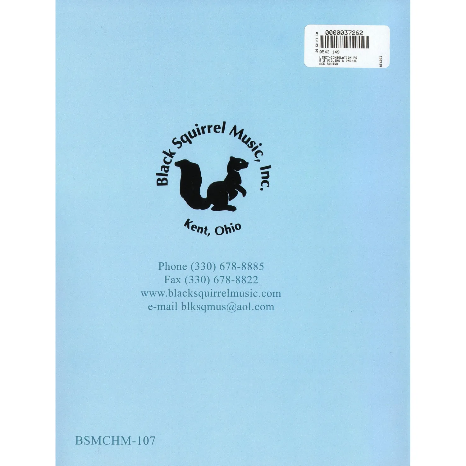 Black Squirrel Liszt Consolation Noten 2 Violinen Klavier