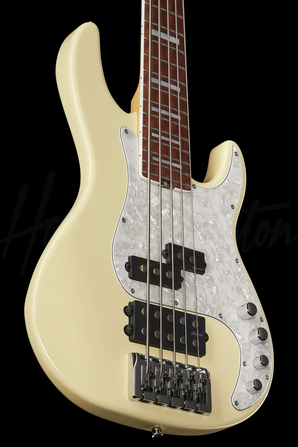 Harley Benton Pro MP-5EB E-Bass 5-saitig Crème Aktiv