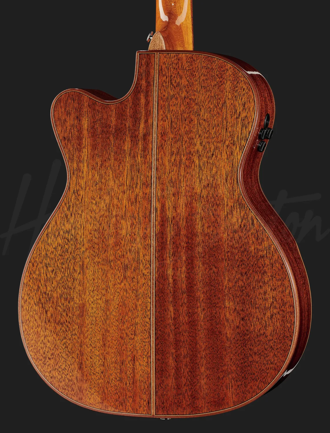 Harley Benton CLC-650SM-CE BK Akustikgitarre Mahagoni schwarz