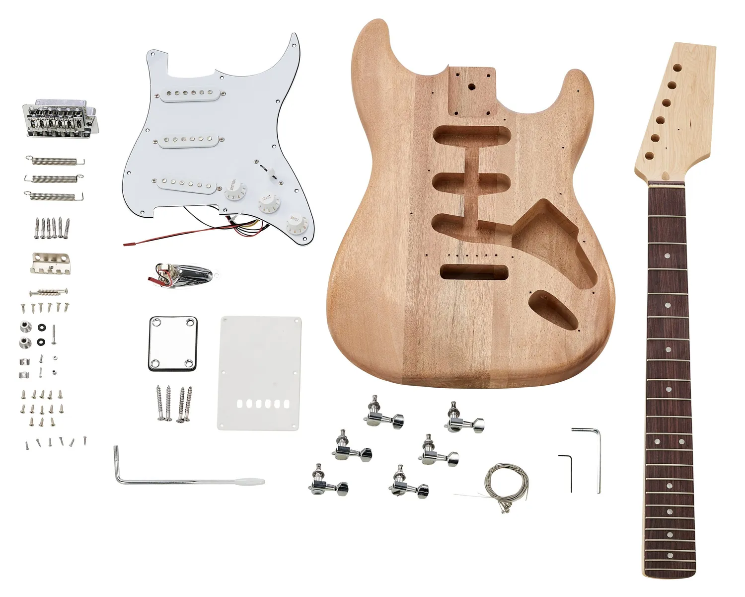 Harley Benton ST DIY-KIT E-Gitarren-Bausatz 3 Singlecoils