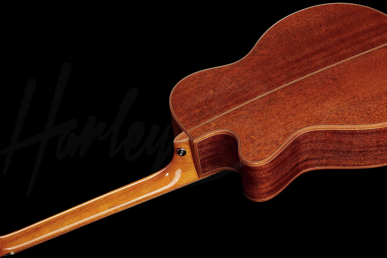 Harley Benton CLC-650SM-CE BK Akustikgitarre Mahagoni schwarz
