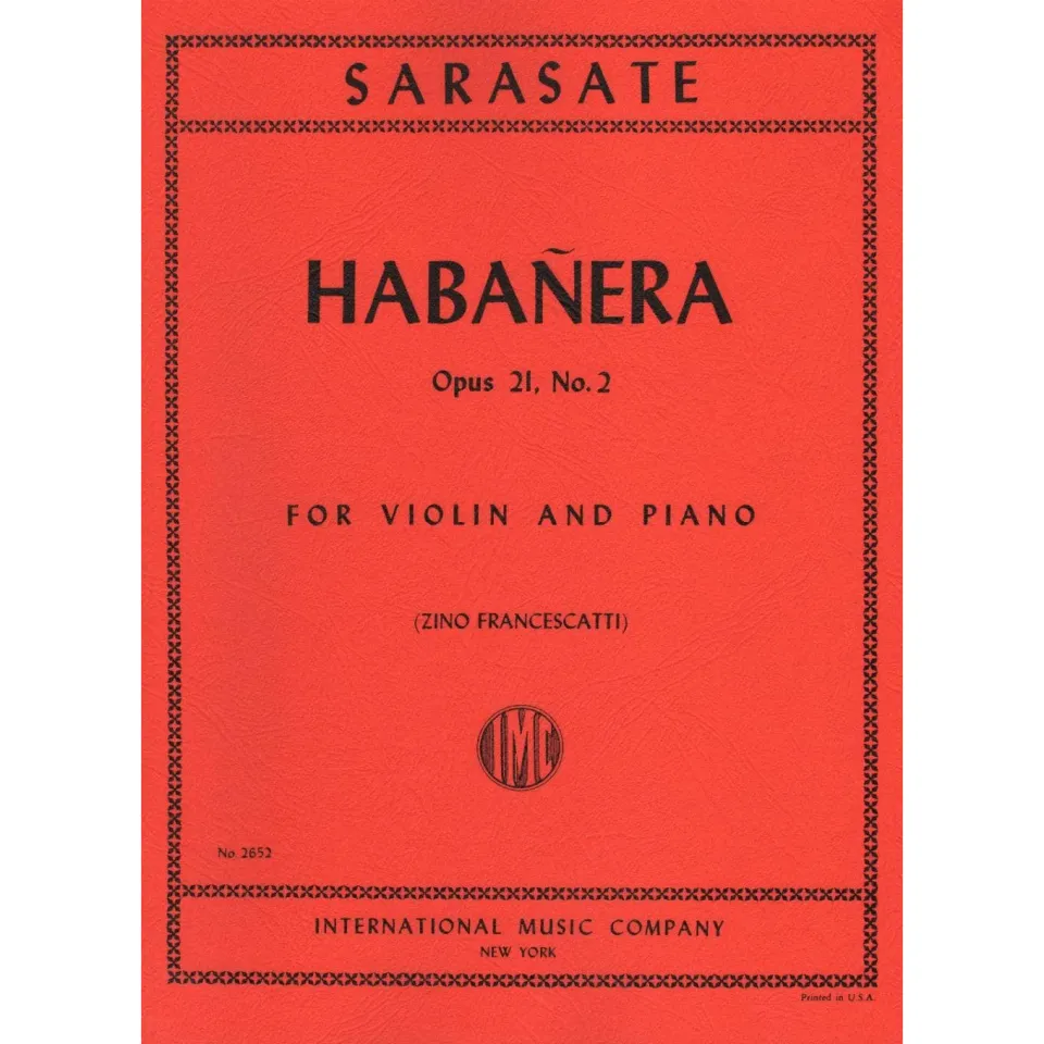 International Sarasate Habanera op.21/2 Violine Noten