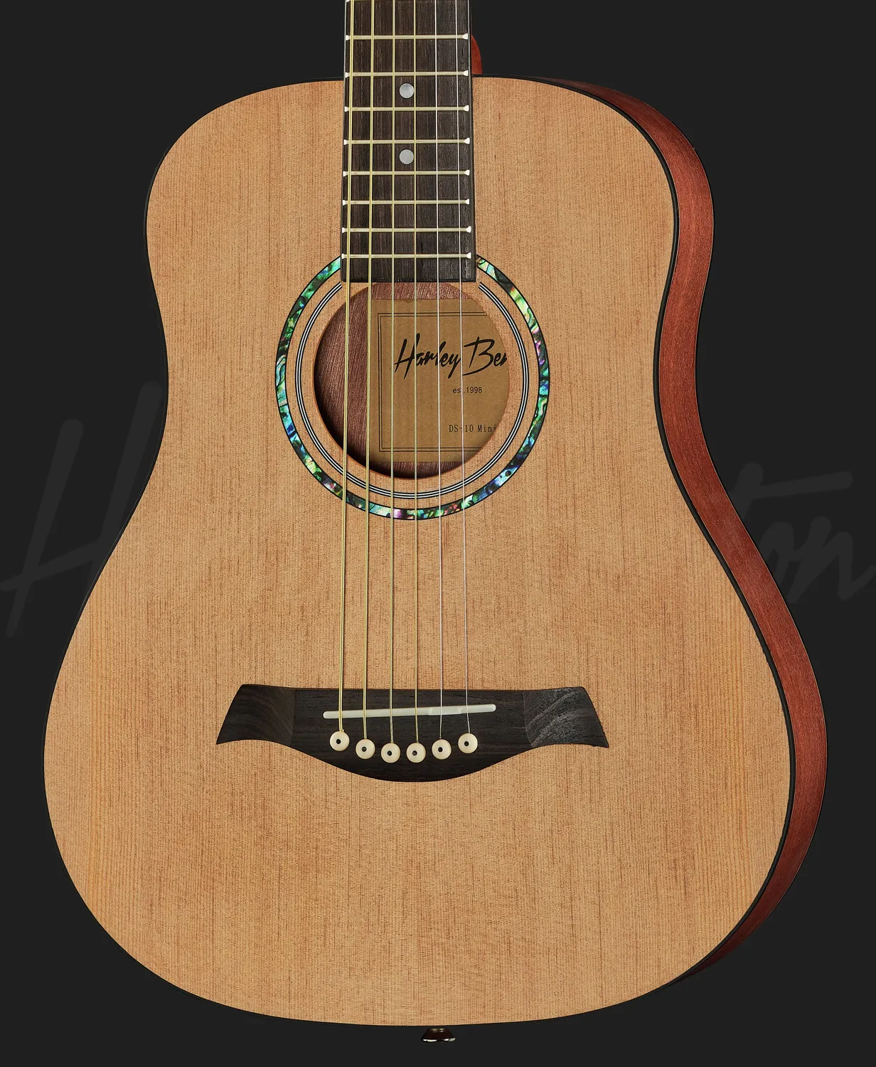 Harley Benton DS-10 Mini Westerngitarre Kurzmensur Kindergitarre
