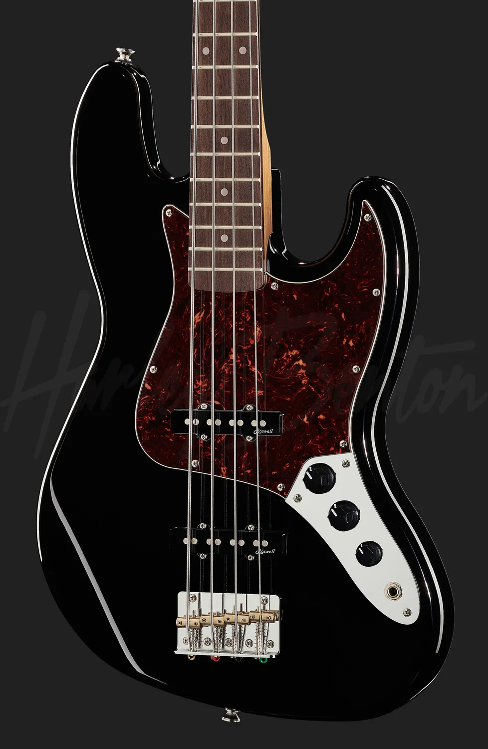 Harley Benton JB-62CC BK E-Bass schwarz Alnico-5