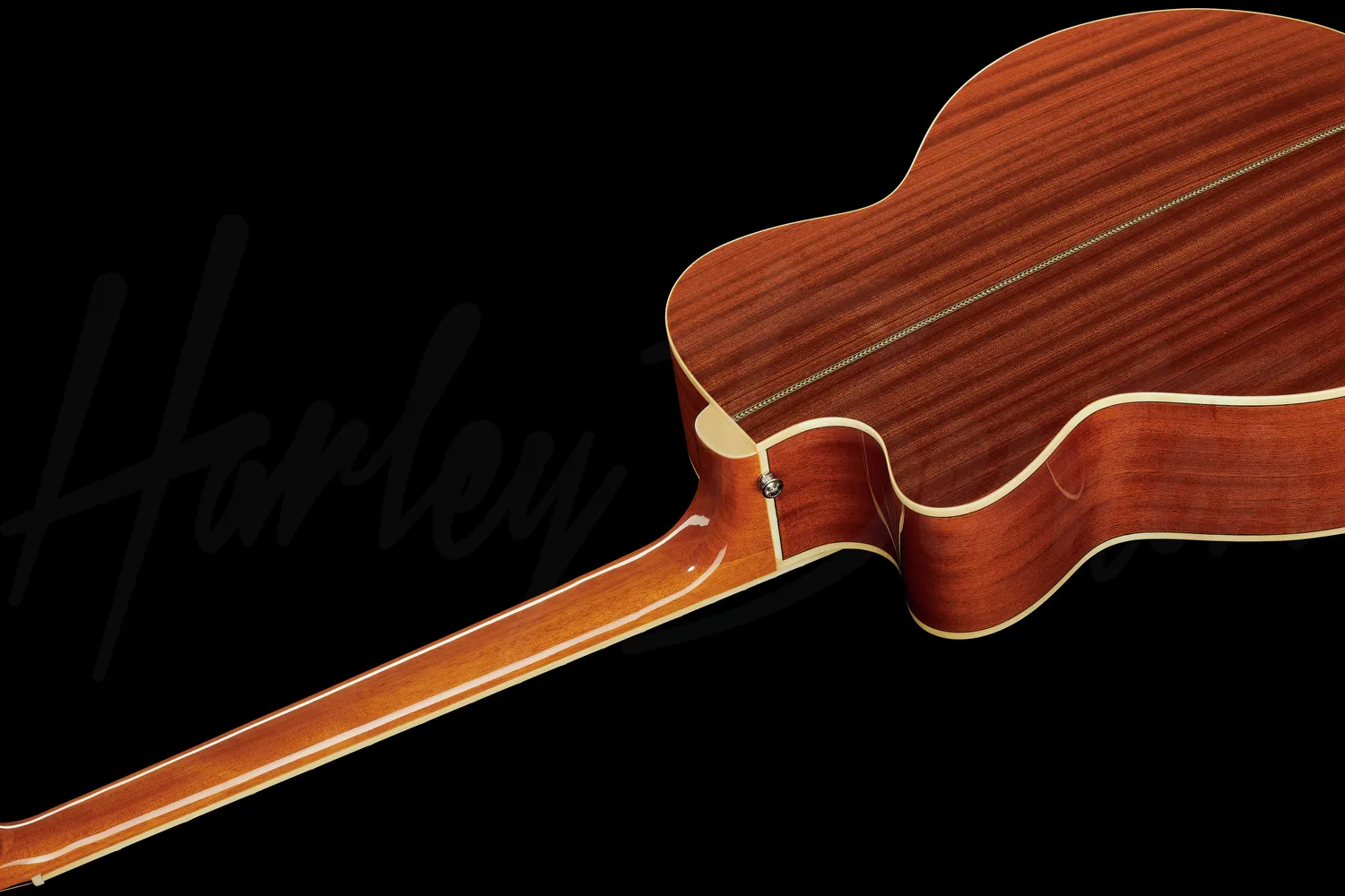 Harley Benton B-30 Natural Akustikbass Mahagoni