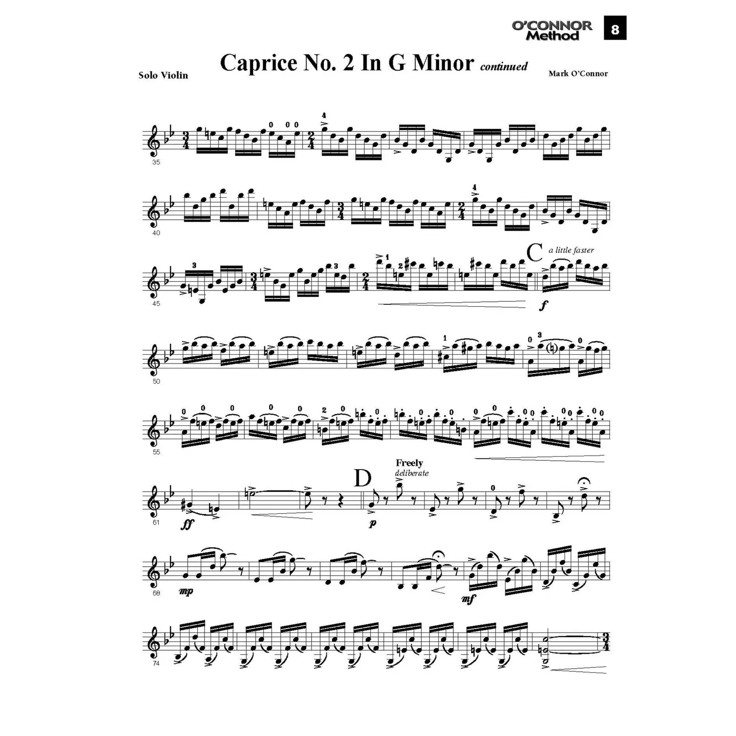 Shar Music O’Connor Method Book VI Violinenoten Repertoire