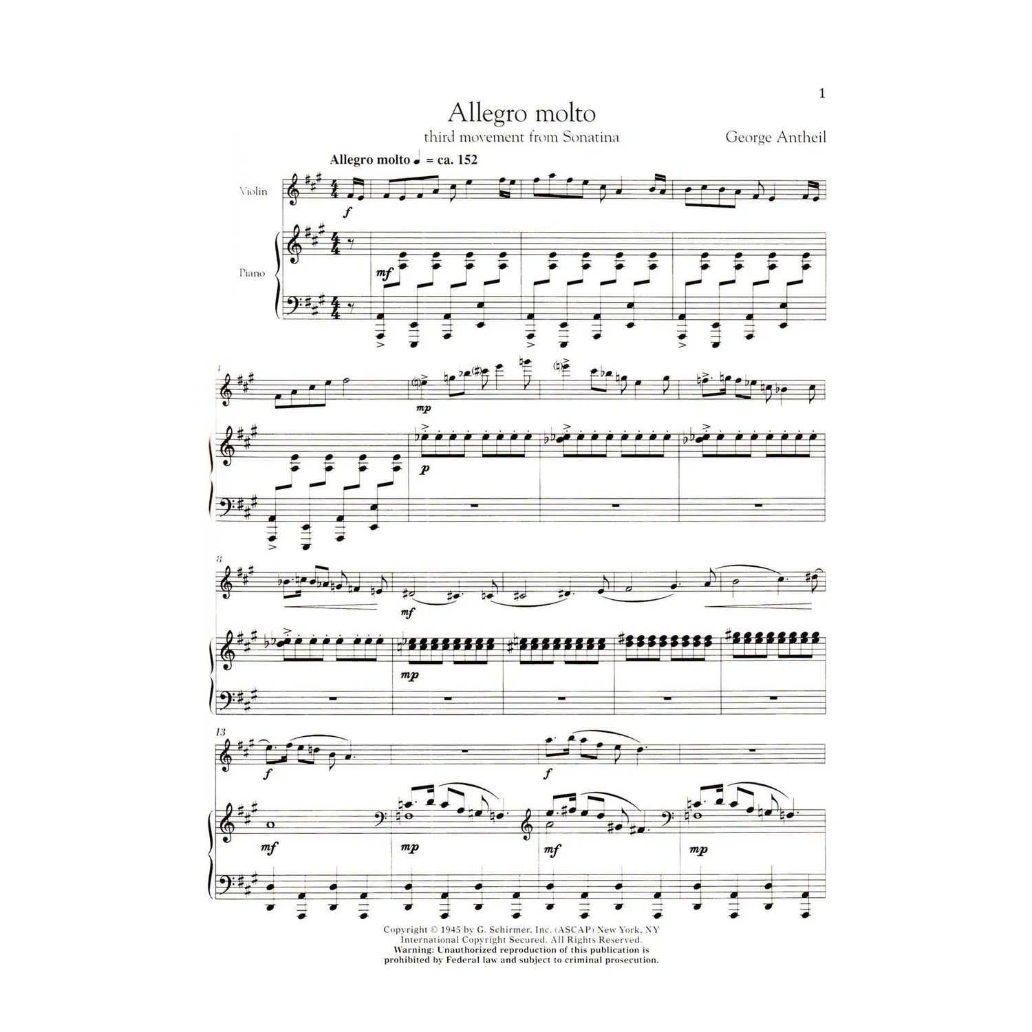 Shar G. Schirmer Violin Anthology Noten 24 Werke Geige