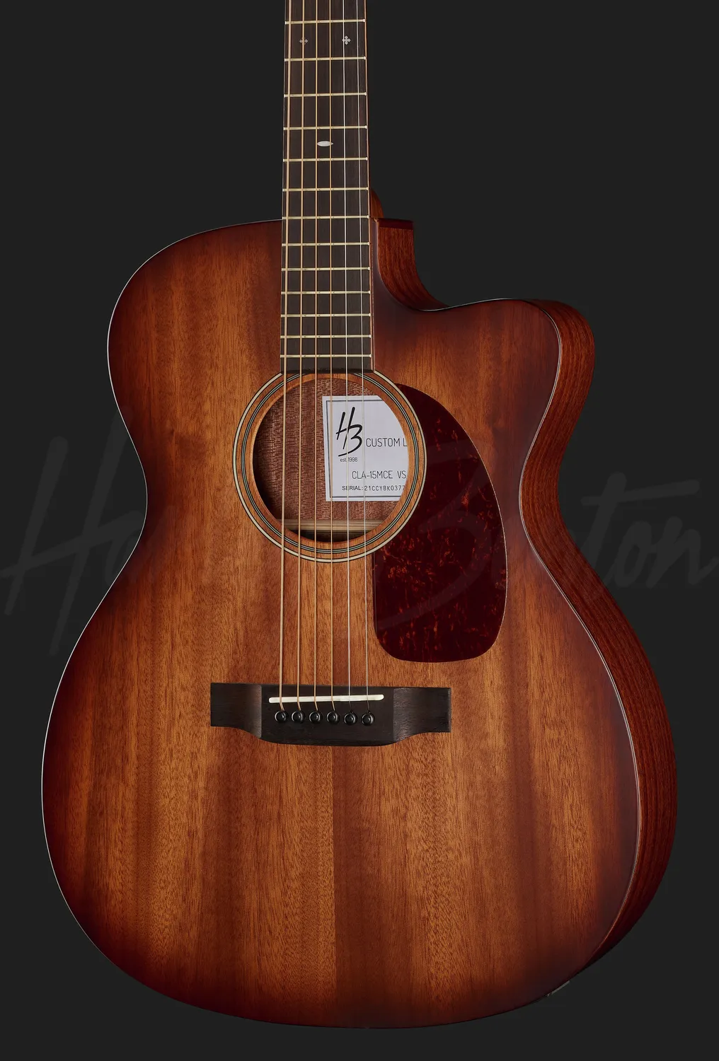 Harley Benton Custom CLA-15MCE VS Westerngitarre Sunburst