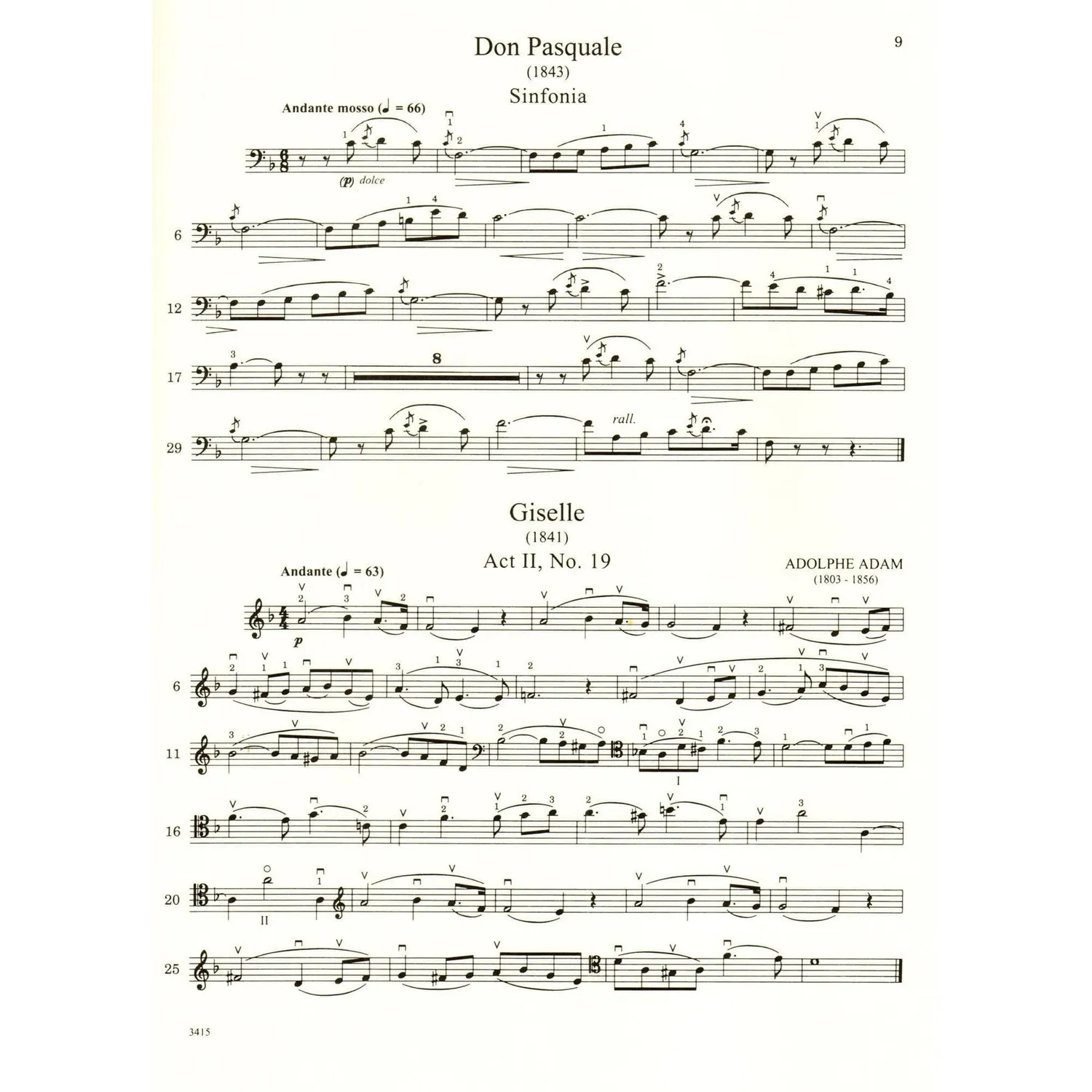 Shar Music Cello Solos Opera Ballet Noten Cello Klavier