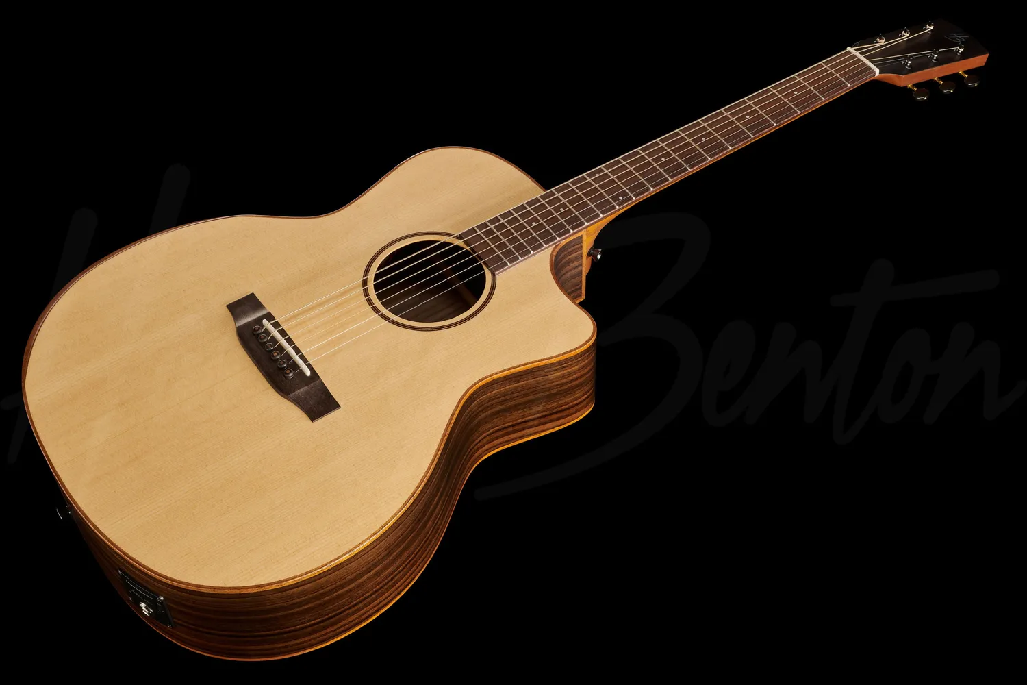 Harley Benton Custom Line CLG-70ASR CE Westerngitarre Natur vollmassiv