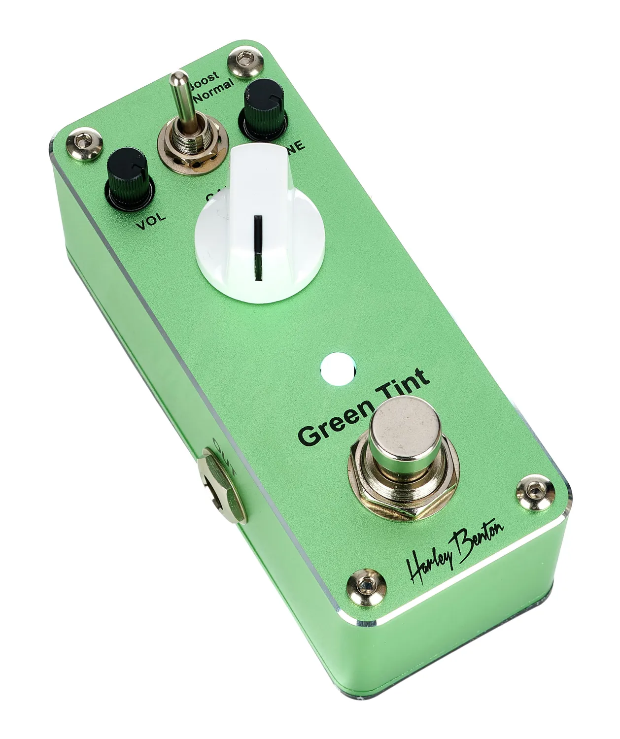 Harley Benton MiniStomp Green Tint Overdrive Effektpedal