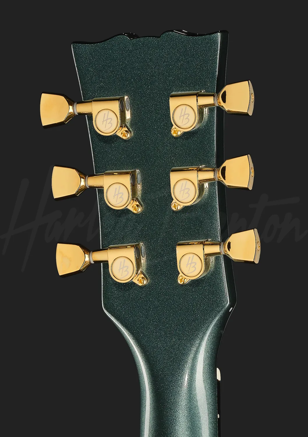 Harley Benton HB-35Plus Halbakustik-Gitarre Gun Metal Blue