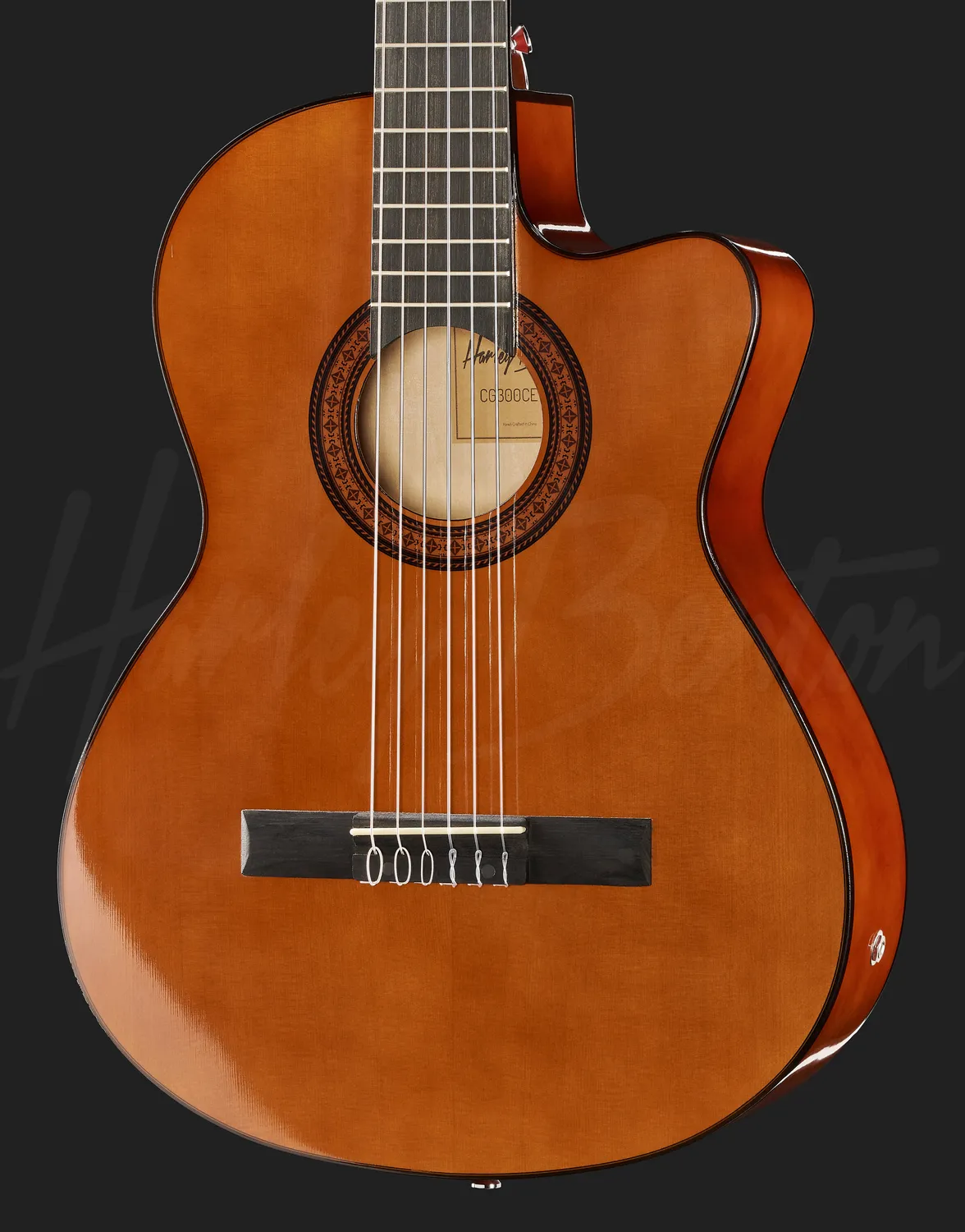 Harley Benton CG-300CE NT Klassikgitarre Natur Cutaway