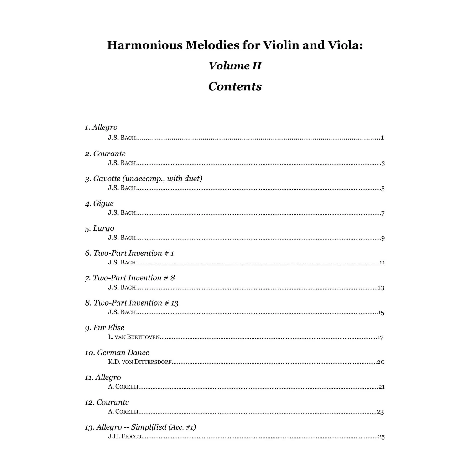 Martha Yasuda Harmonious Melodies II Download Duette
