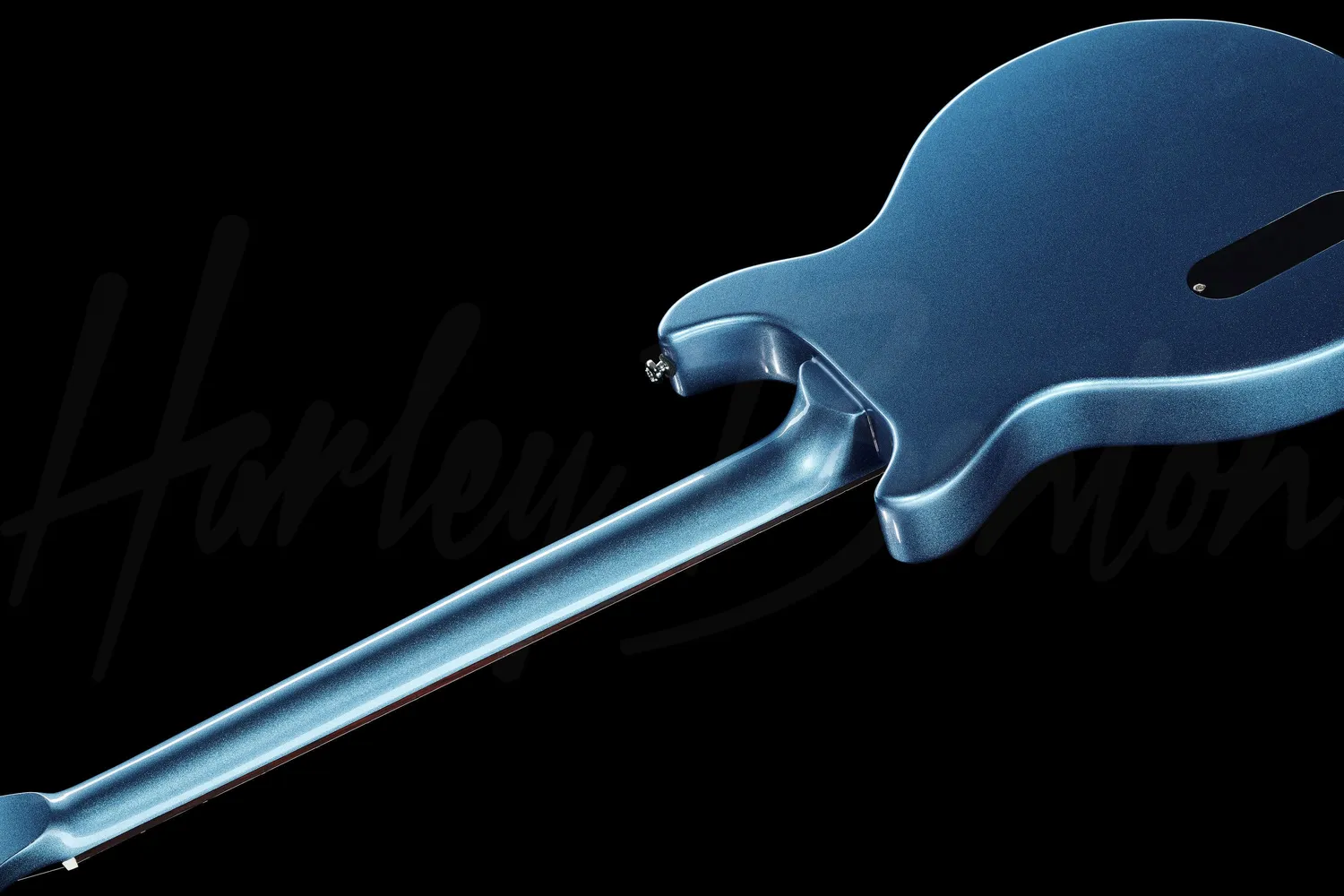 Harley Benton Vintage DC-Junior E-Gitarre Pelham Blue P90