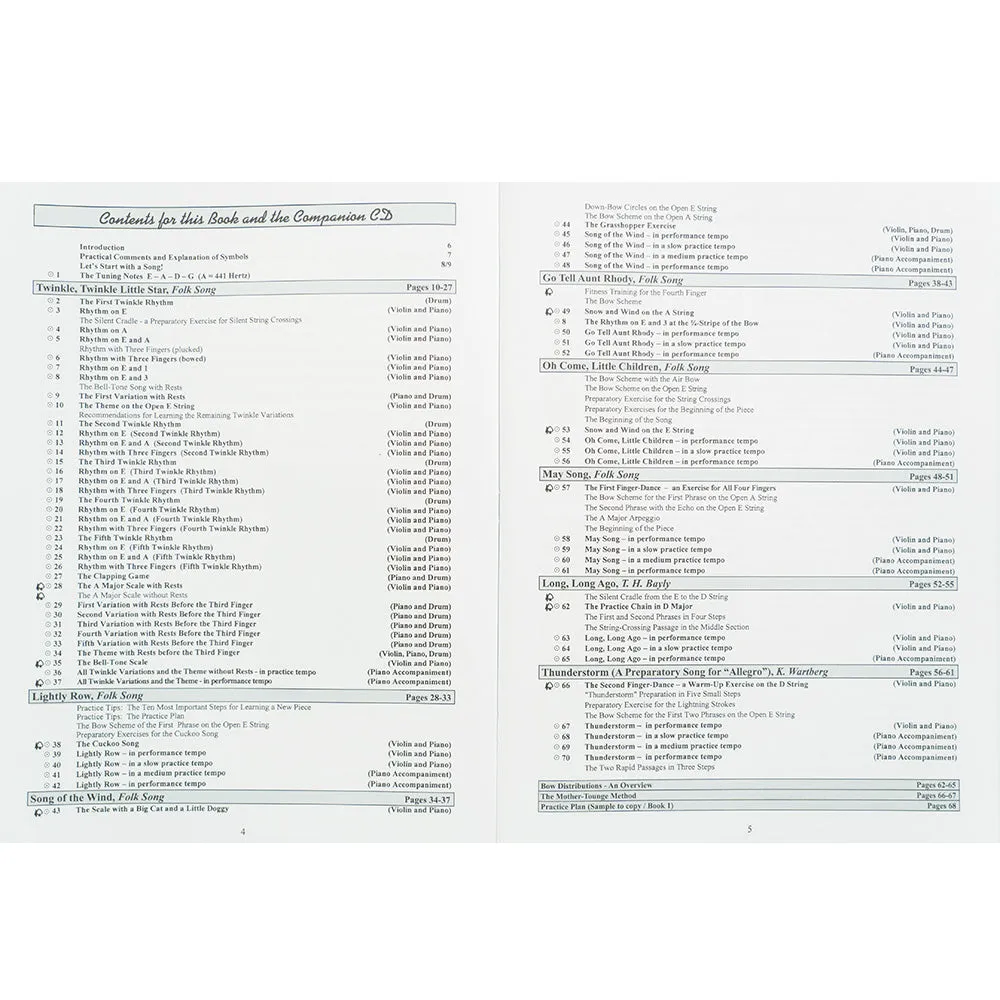 Shar Step by Step Vol. 1A Noten für Violine mit CD Suzuki
