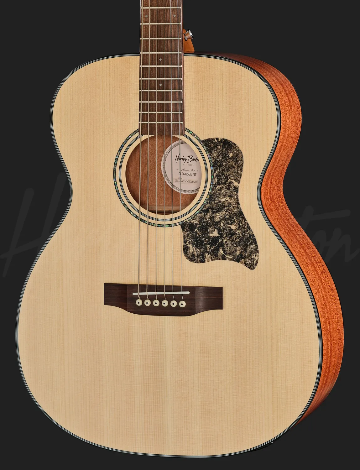 Harley Benton CLO-65SE NT Akustikgitarre Natur Elektro