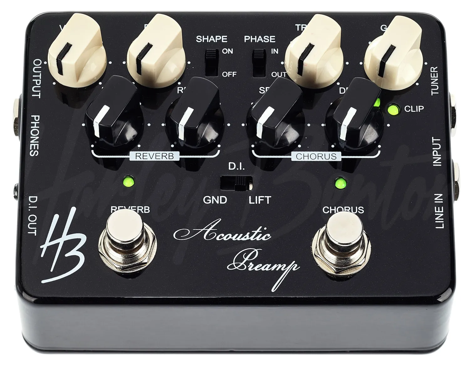 Harley Benton Custom Line Acoustic Preamp Pedal mit DI
