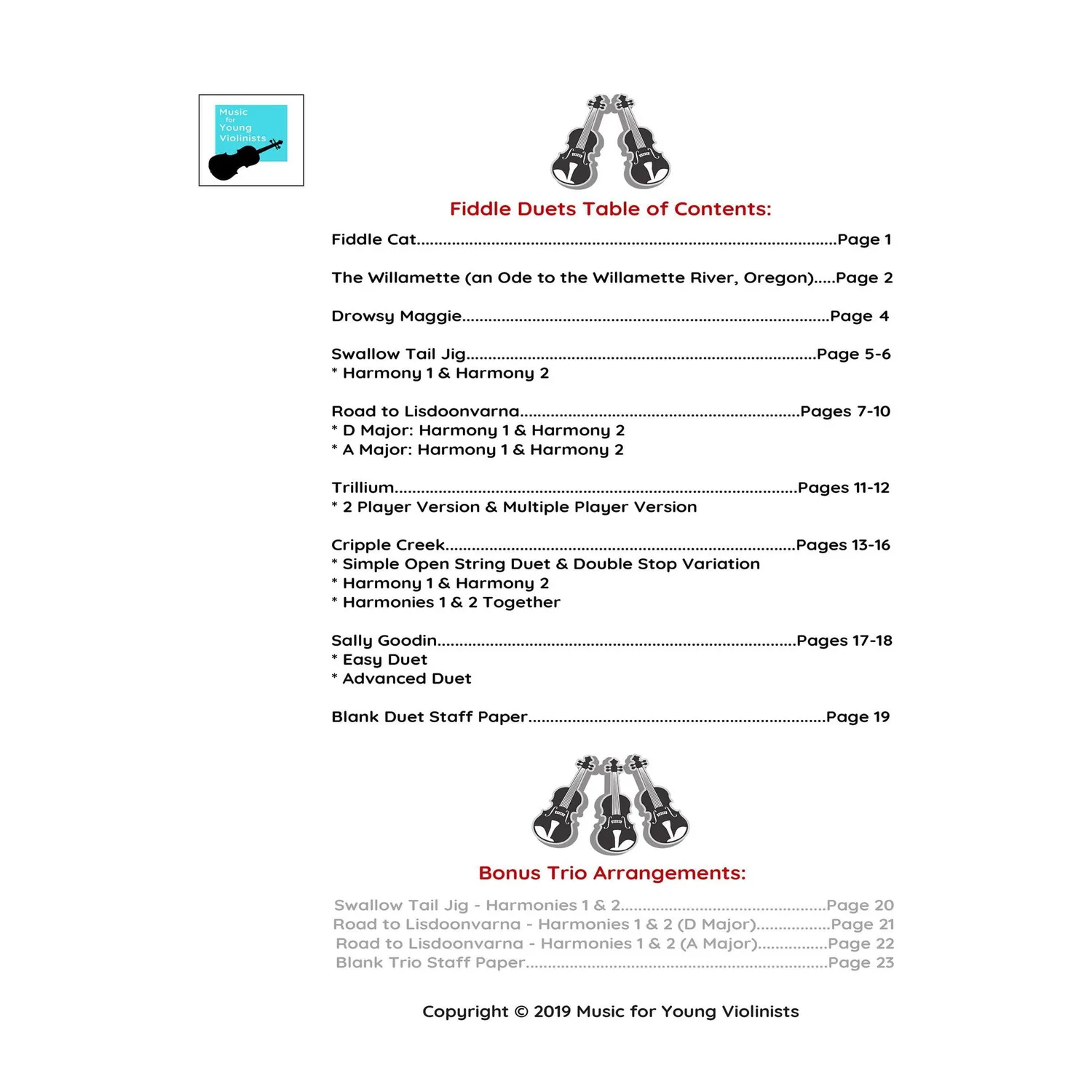 Shar Figi Fiddle Duets Noten 2 Violinen Download 28 S.