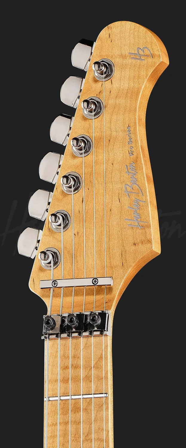 Harley Benton ST-80FR MN HH E-Gitarre Gold Sparkle