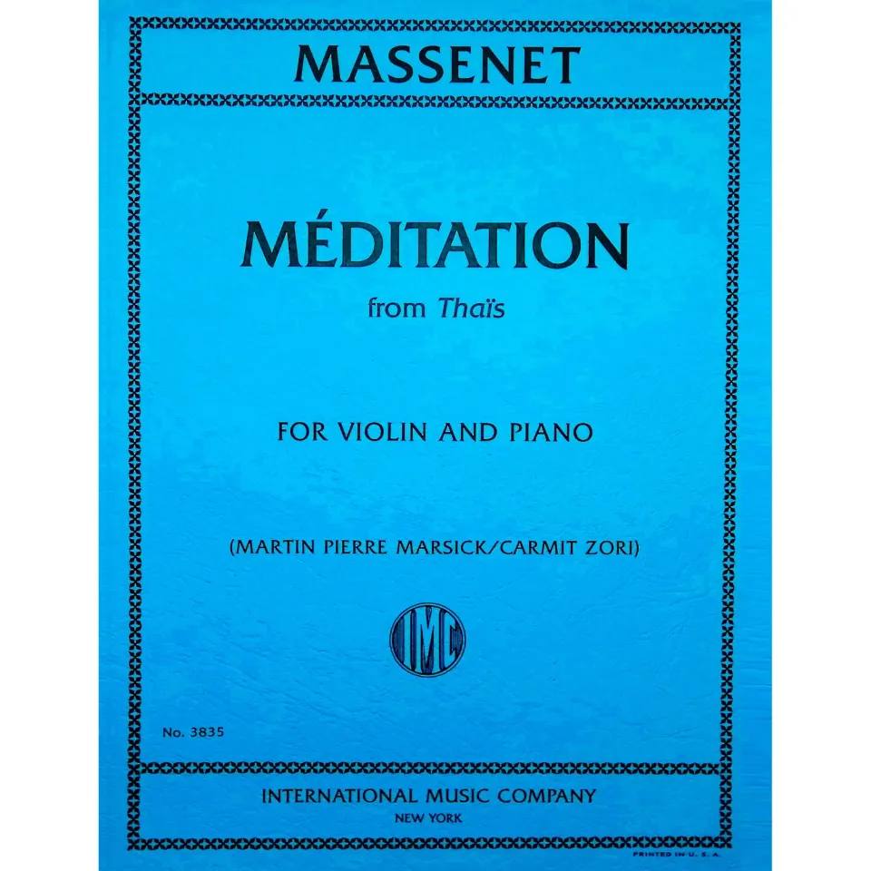 International Massenet Meditation Thais Noten Violine Klavier