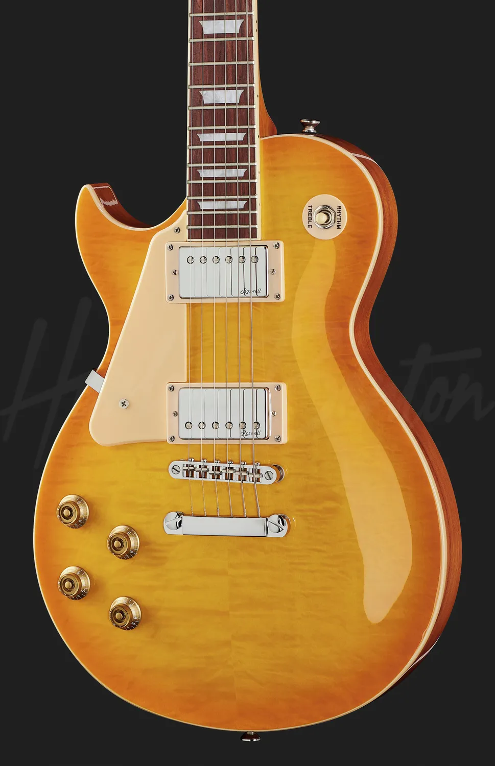 Harley Benton SC-450Plus LH E-Gitarre Lemon Drop aktiv