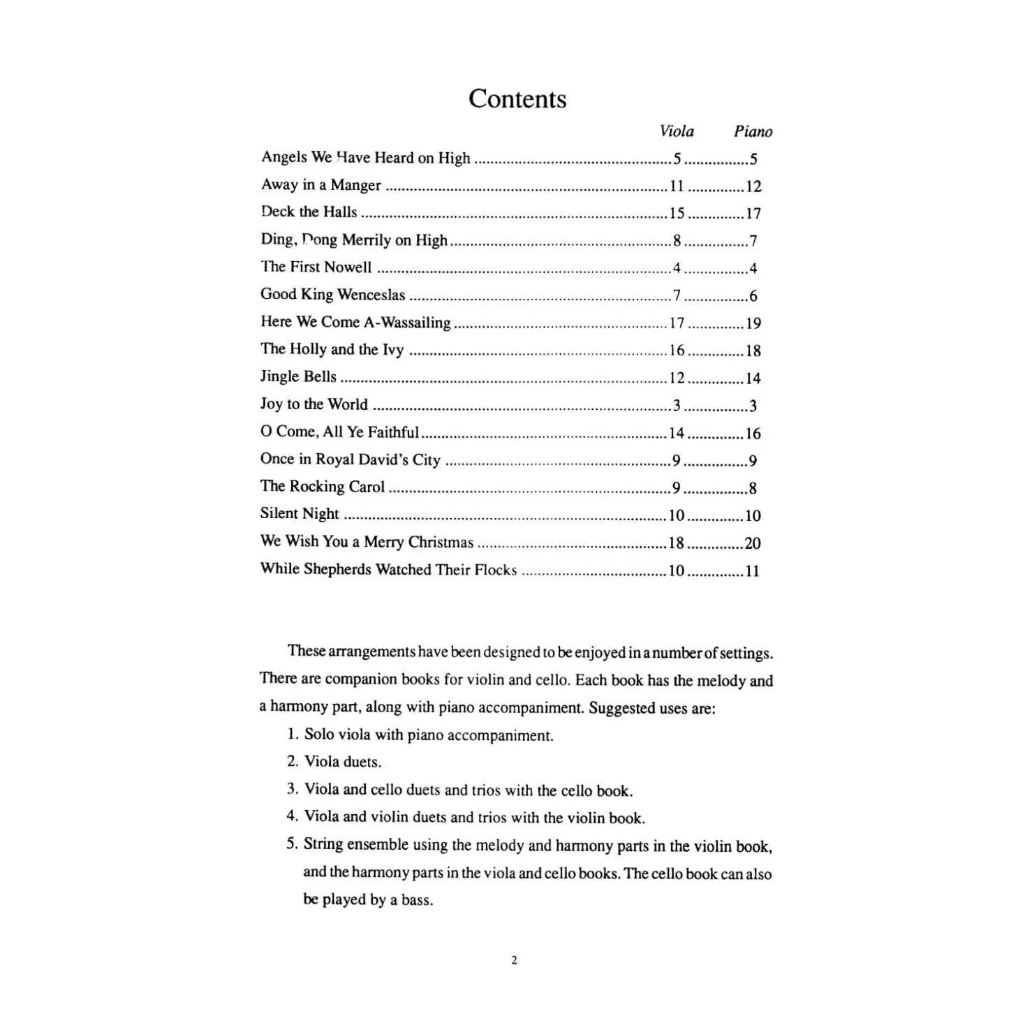 Christmas Solos Beginning Viola Level 1 Notenheft Bratsche