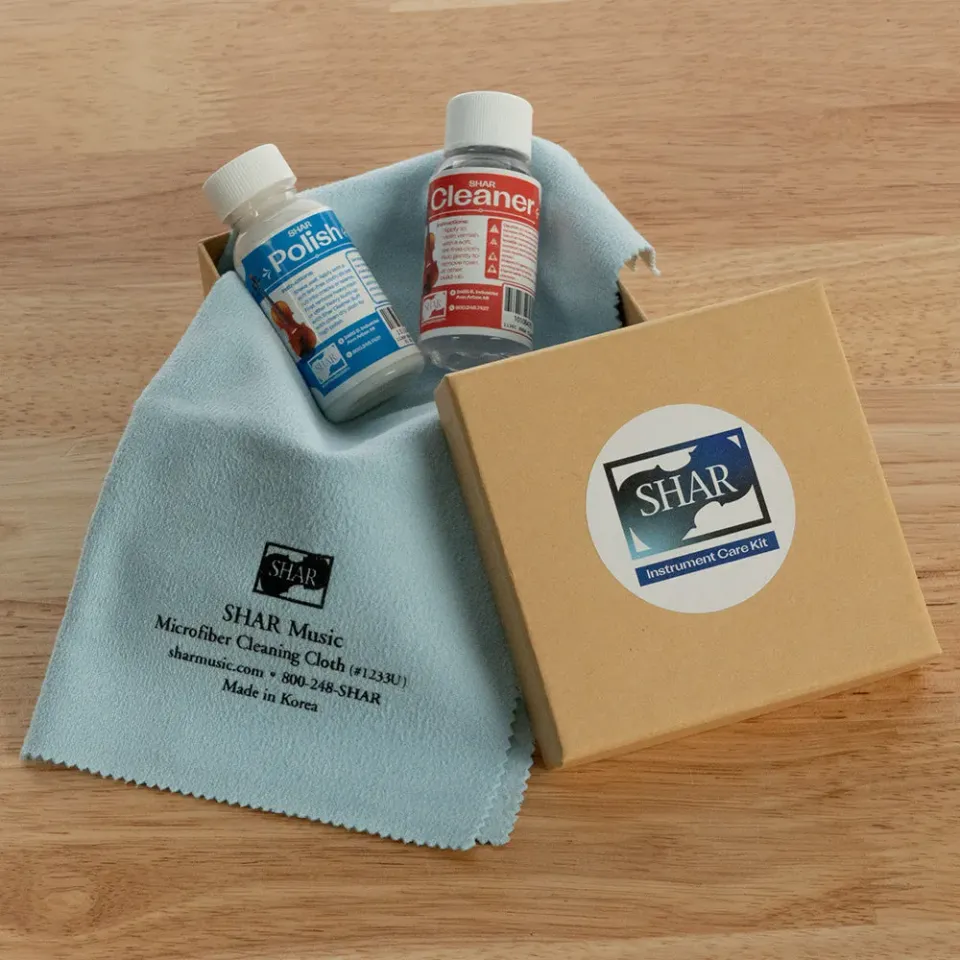 Shar Cleaner Polish Tuch Pflegeset Geschenkpack Streicherpflege