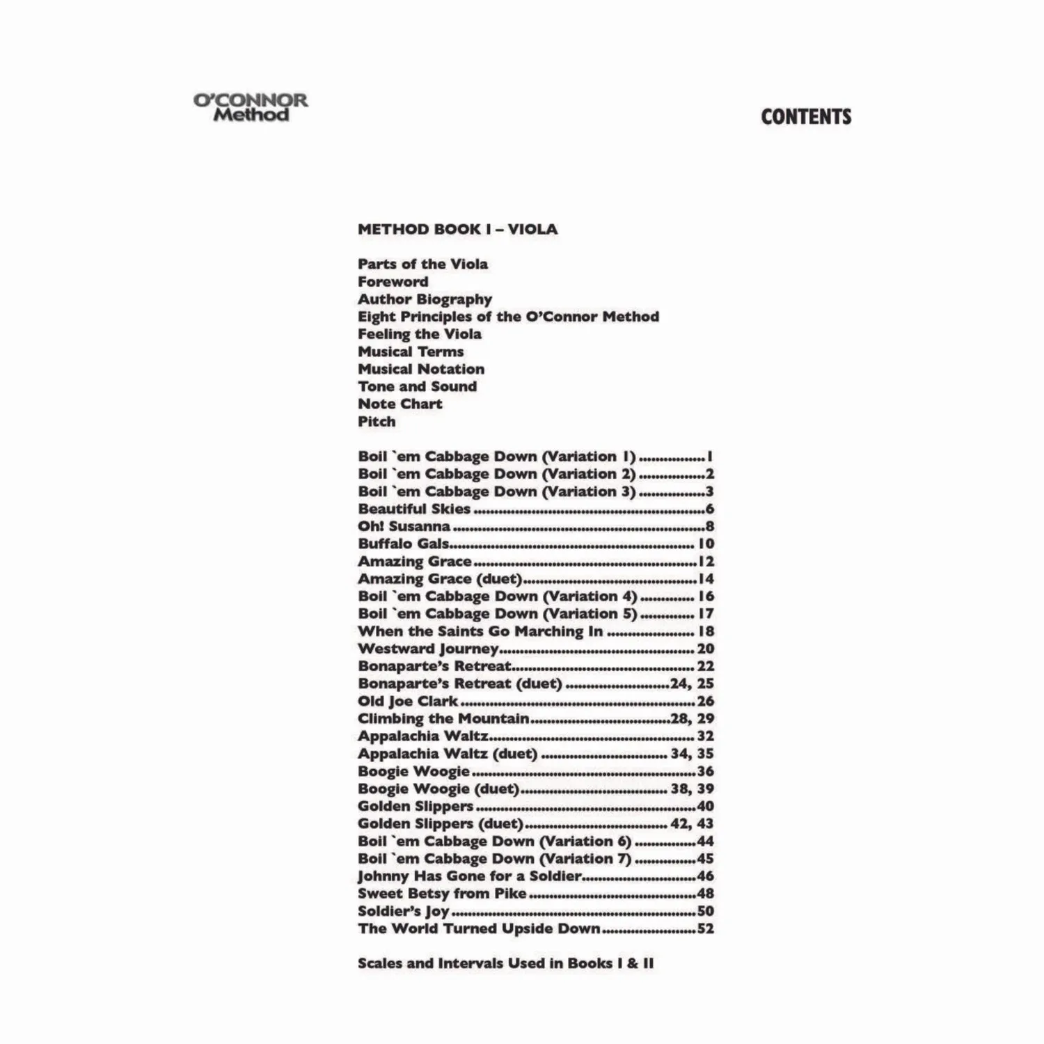 O'Connor Viola Method Book 1 Download Bratschenoten