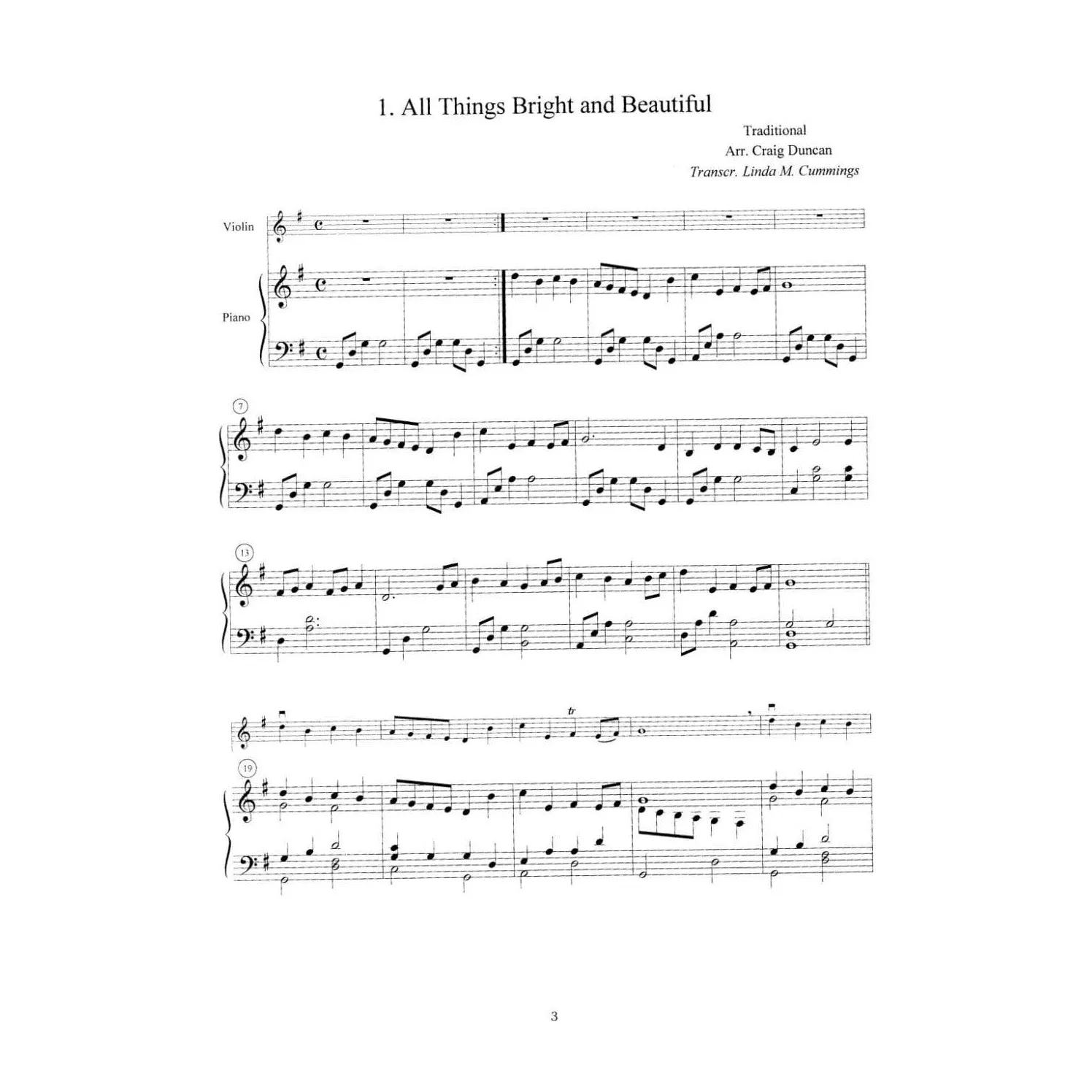 Mel Bay Old English Hymns Noten Violine Klavier Audio