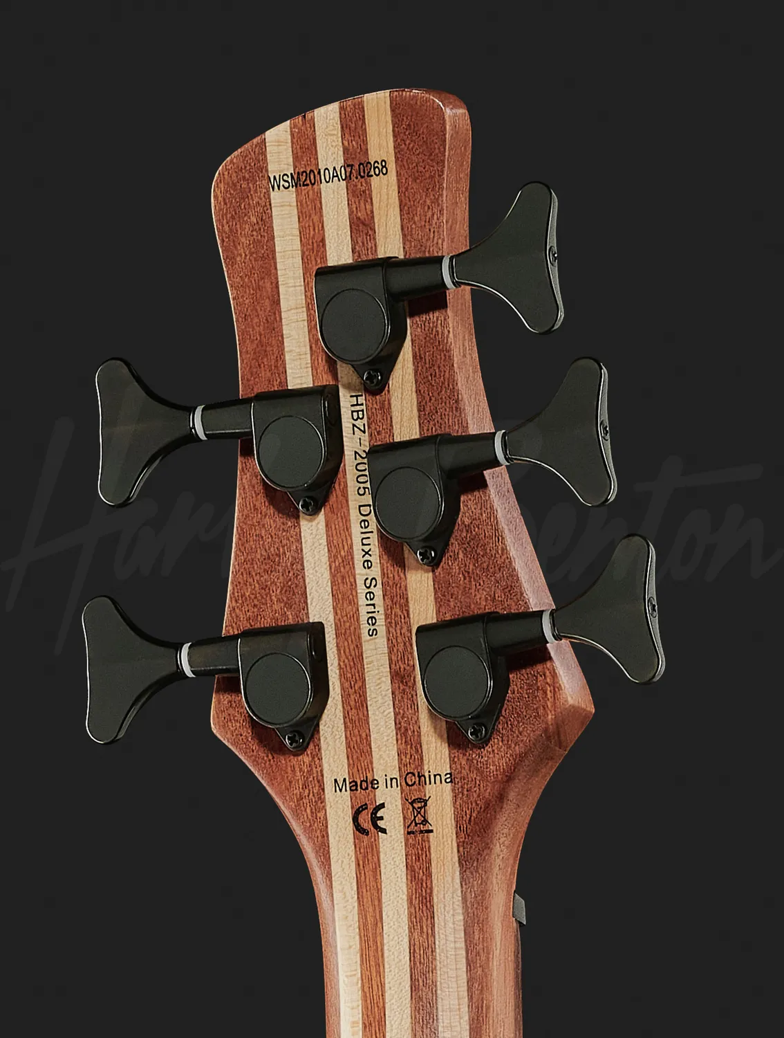 Harley Benton Pro HBZ-2005FL E-Bass 5-Saiter Bundlos Natur