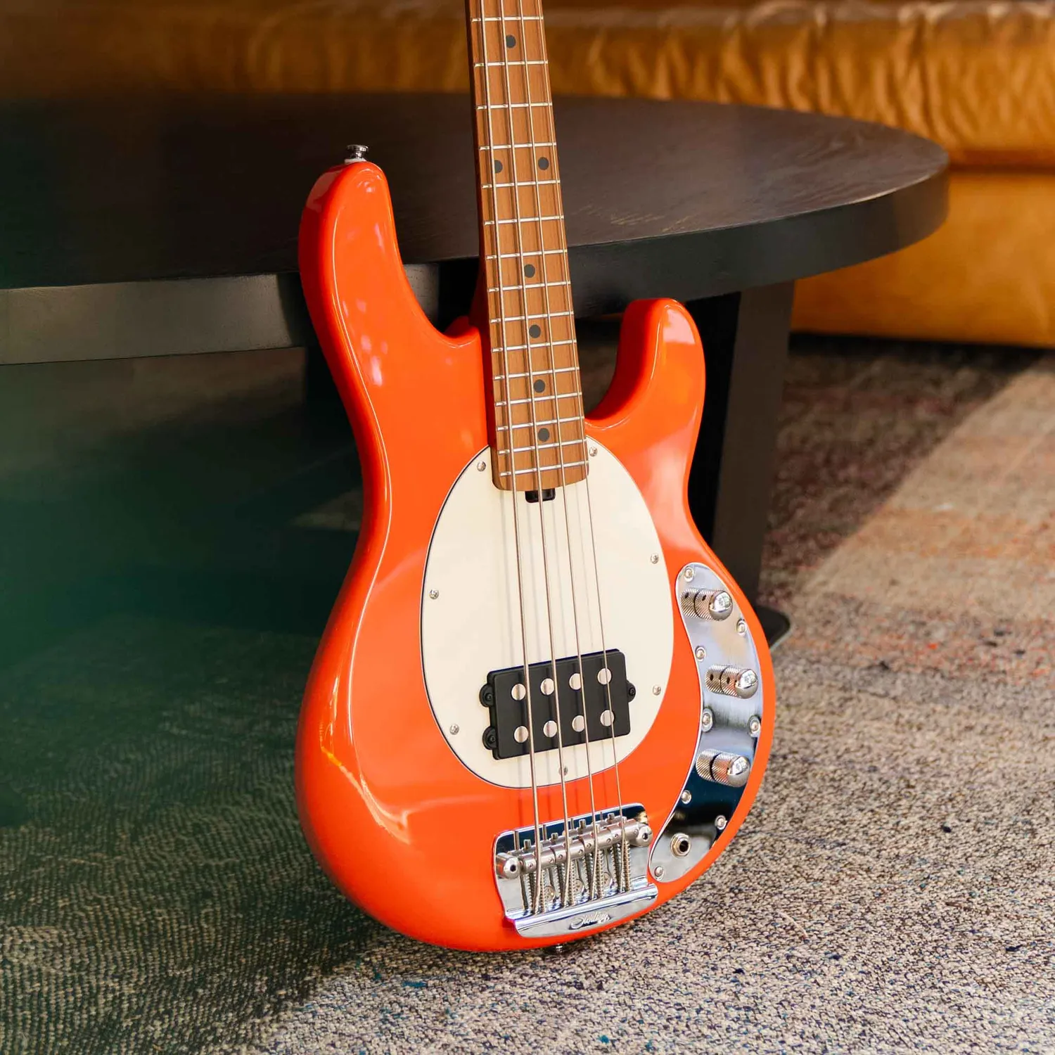 Sterling StingRay Short Scale E-Bass Fiesta Red